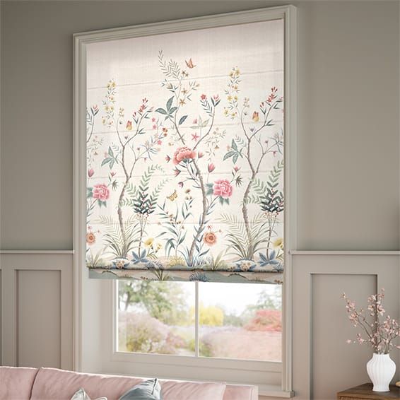 Chinoiserie Naturals Roman Blind