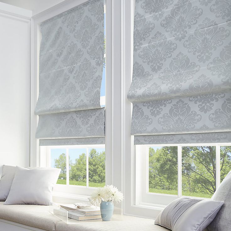 Peri Damask Blackout Linen Shade 64_ Length